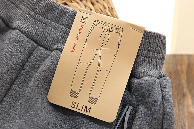 Boys Zipper Velvet Pants Black Winter 2023 — feature 15