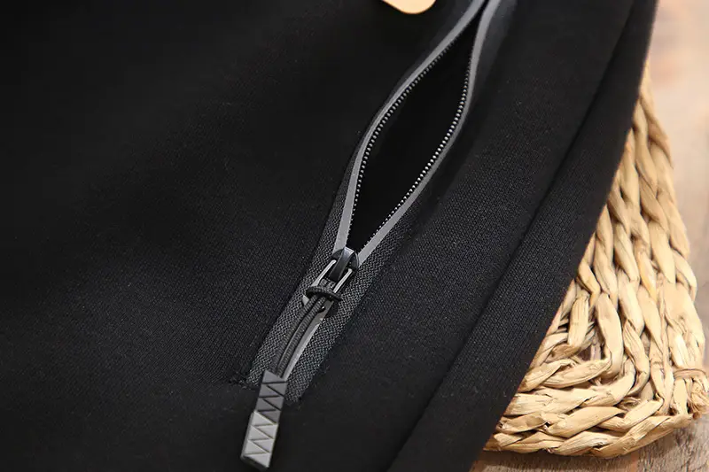 Boys Zipper Velvet Pants Black Winter 2023 — feature 8