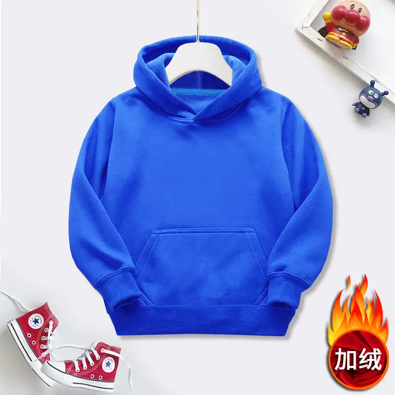 Children's Lavender Fleece Hooded Sweatshirt 2025 Fall Winter - Image 3
