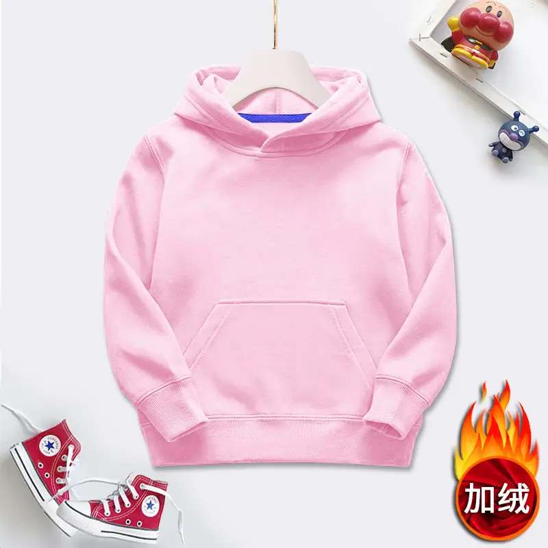 Children's Lavender Fleece Hooded Sweatshirt 2025 Fall Winter - Image 5