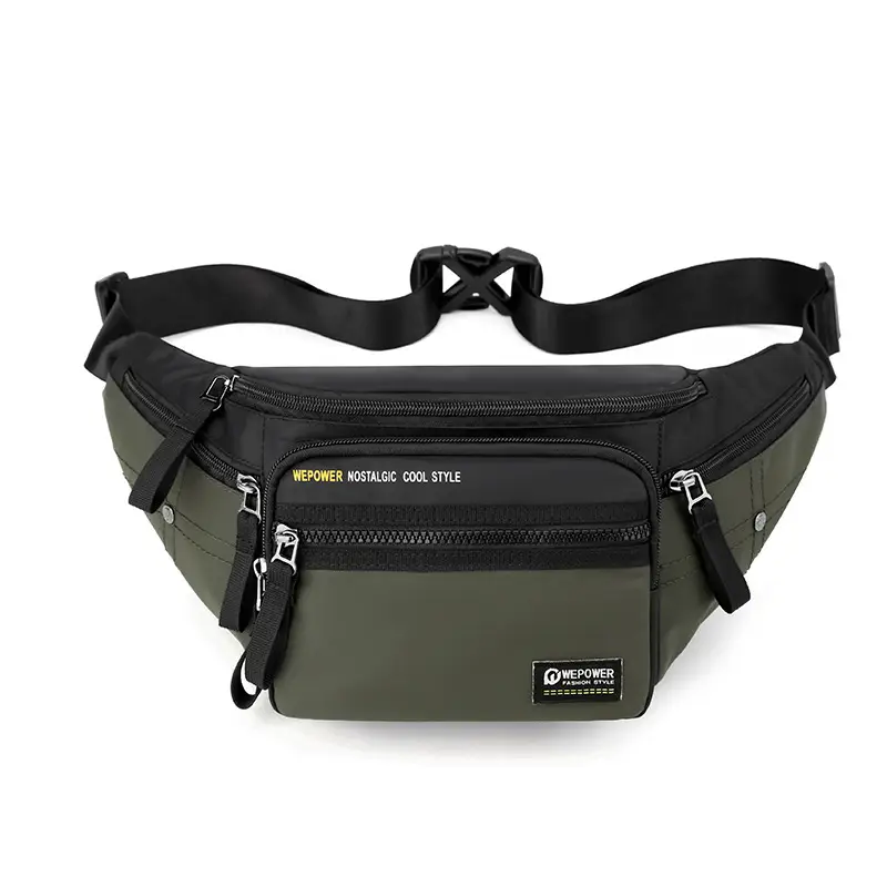 Men's Black Crossbody Messenger Bag Large Capacity - Image 3