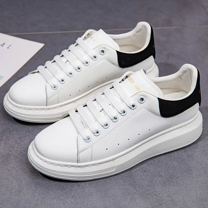 McQueen Classic White Lace-Up Sneakers Women 2025 - Image 6