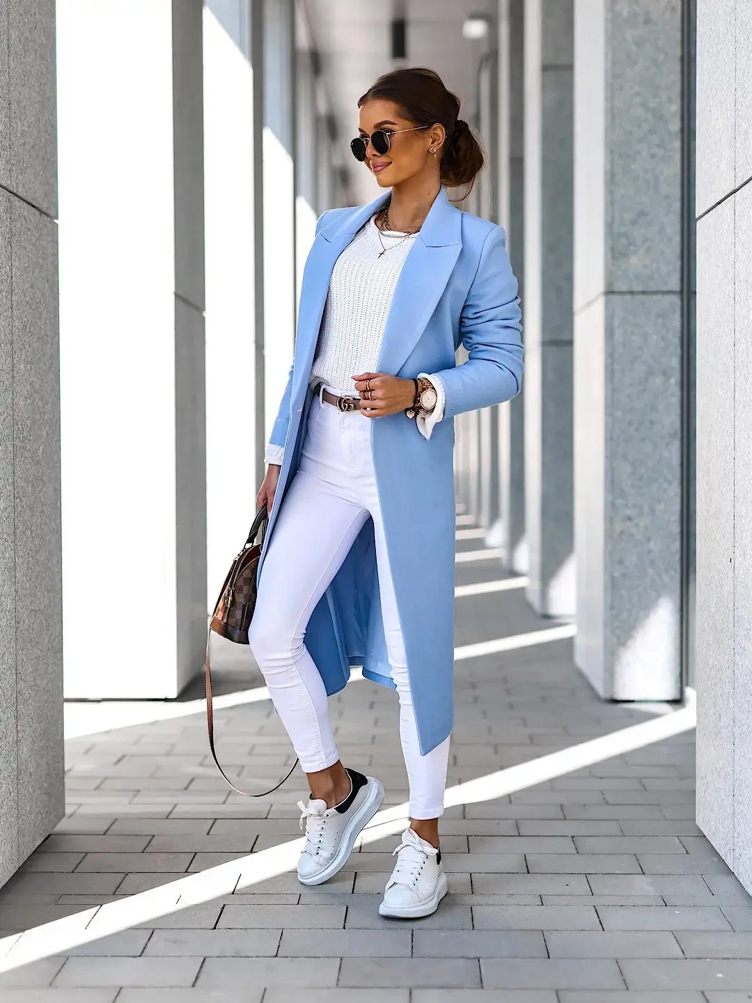 Women Woolen Lapel Jacket Black Button Slit 2025 — feature 57