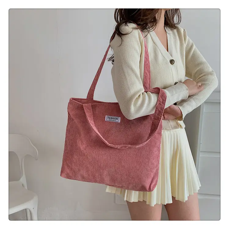Canvas Tote Bag Yellow Large Capacity 2026 — feature 12