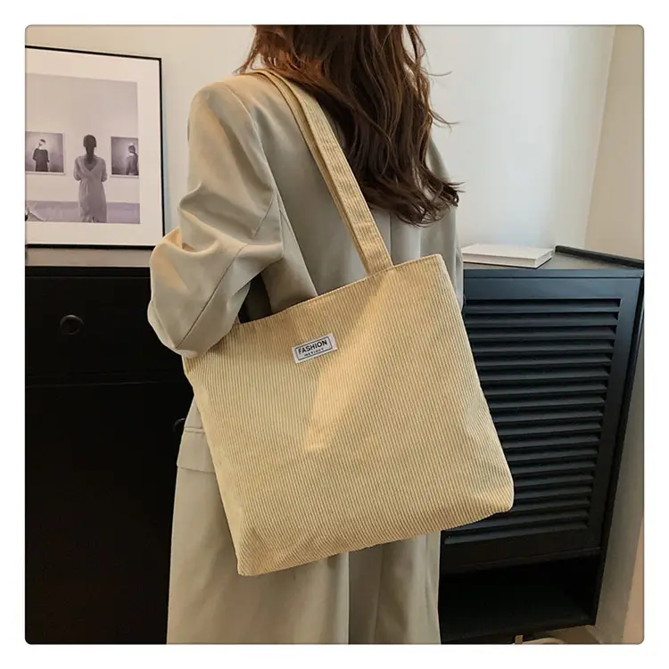 Canvas Tote Bag Yellow Large Capacity 2026 — feature 20