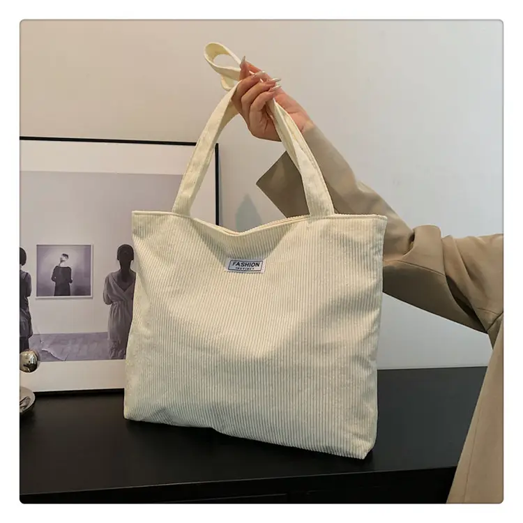 Canvas Tote Bag Yellow Large Capacity 2026 — feature 25