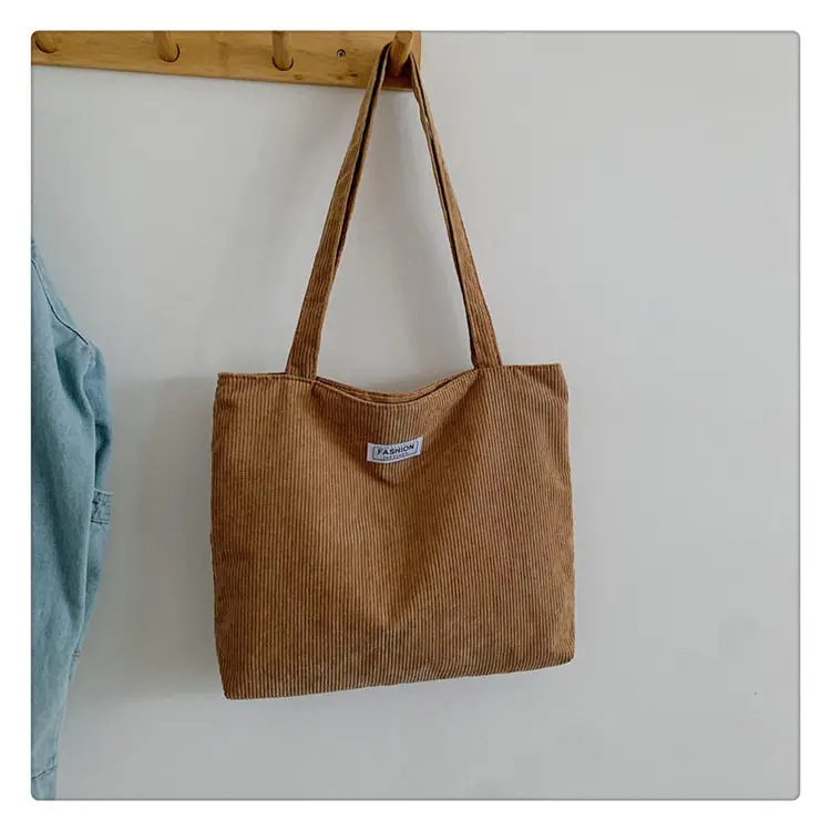 Canvas Tote Bag Yellow Large Capacity 2026 - Image 11