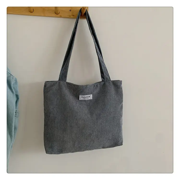 Canvas Tote Bag Yellow Large Capacity 2026 - Image 4