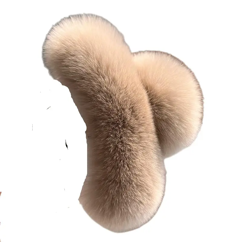 Oversized Plush Grey Hair Clip for Women - Image 57