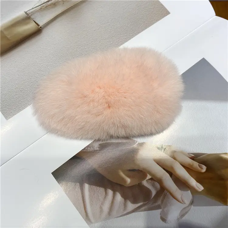 Oversized Plush Grey Hair Clip for Women - Image 49