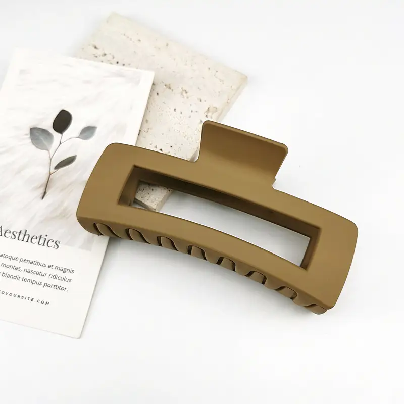 Gold Frosted Hairpin Clip for Large Hair - Image 17