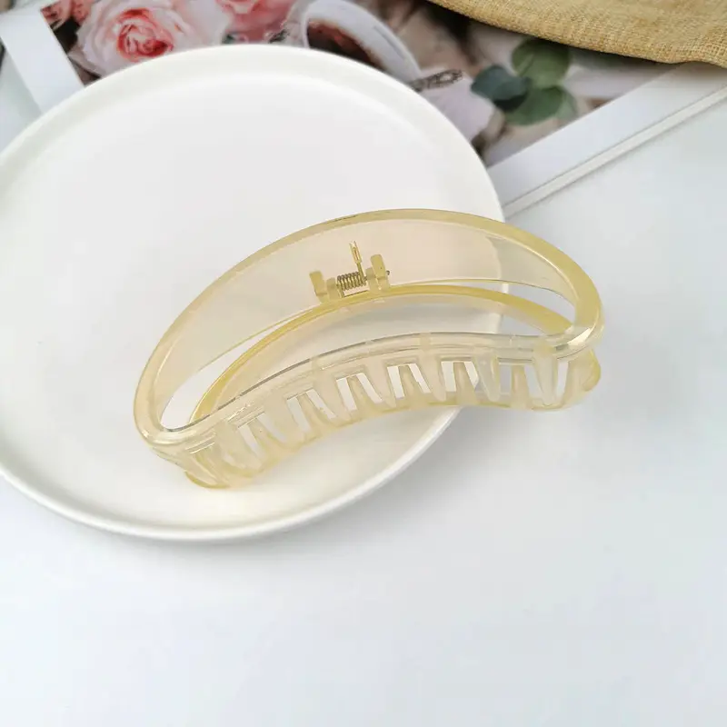 Gold Frosted Hairpin Clip for Large Hair - Image 11