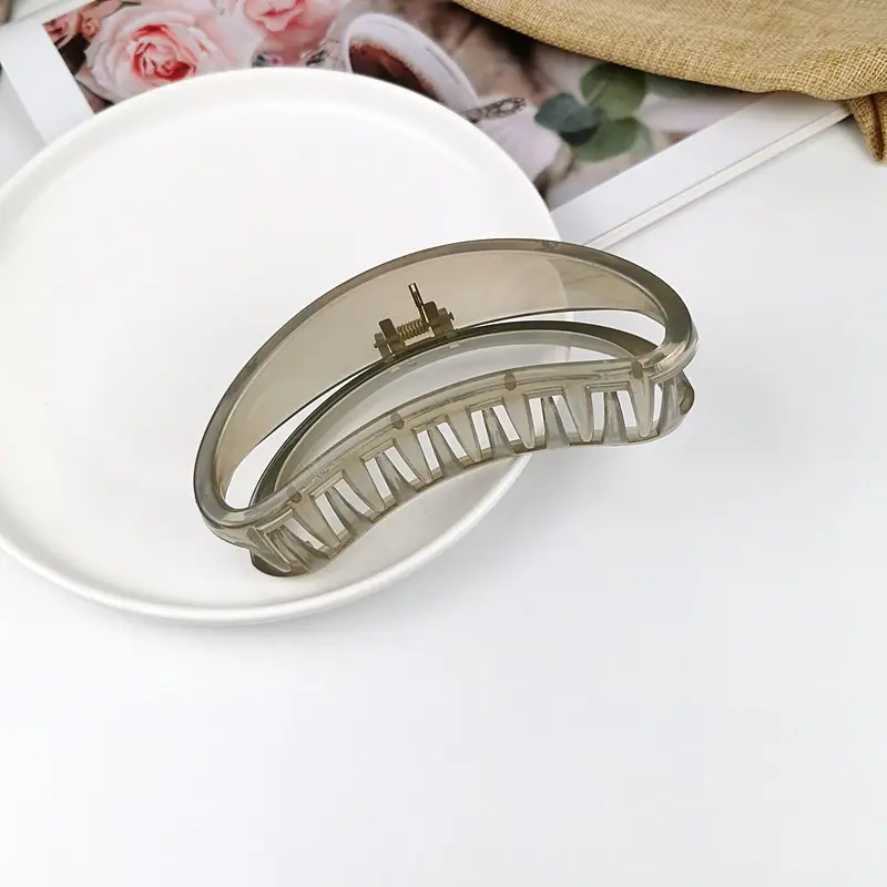 Gold Frosted Hairpin Clip for Large Hair - Image 12
