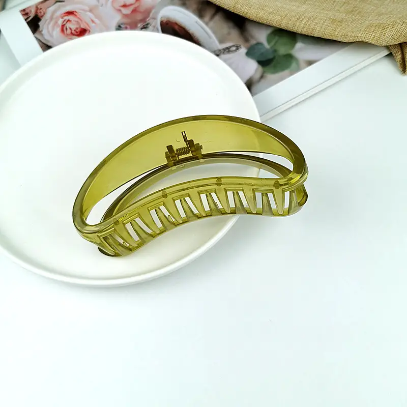 Gold Frosted Hairpin Clip for Large Hair - Image 13