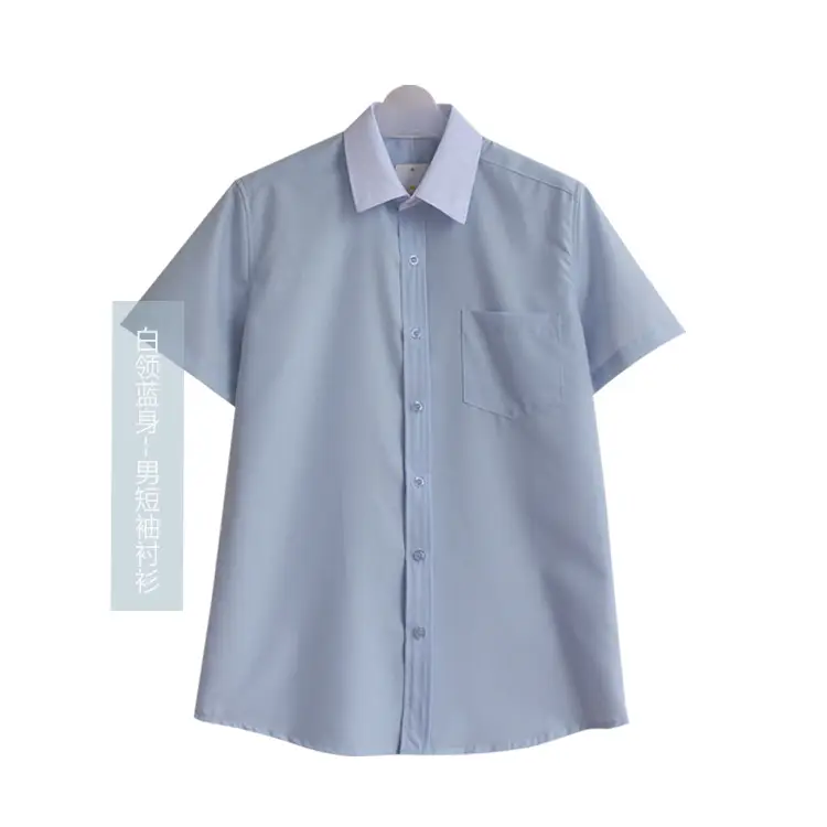 Women Blue Embroidered Short Sleeve Shirt - Image 12