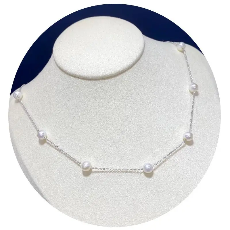 2025 Pearl Necklace Women Adjustable Light Luxury Chain - Image 4
