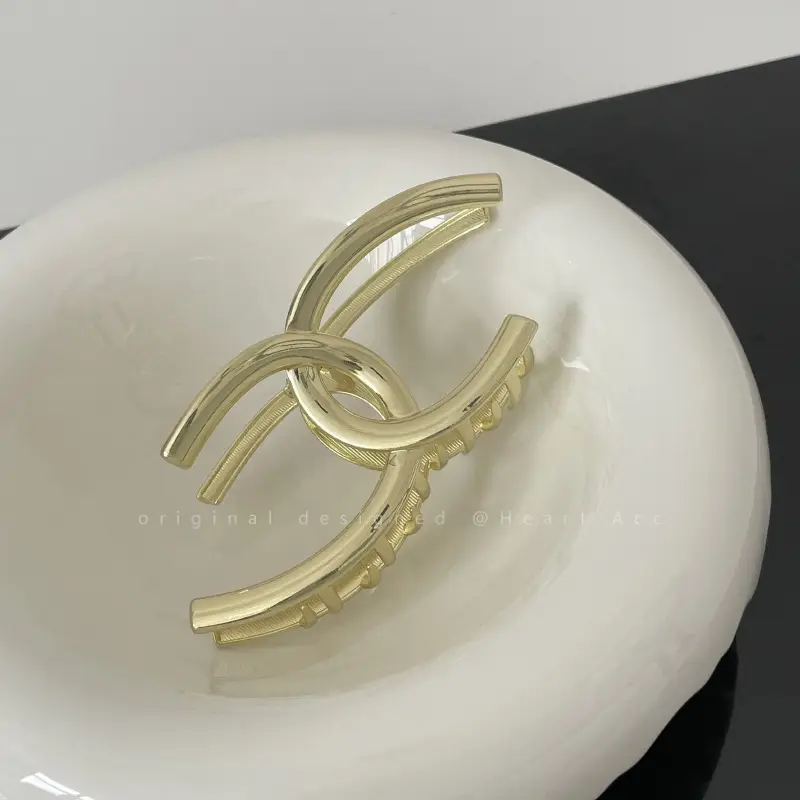 Advanced Sense Double C Metal Hairpin Women's Autumn Winter Large - Image 2
