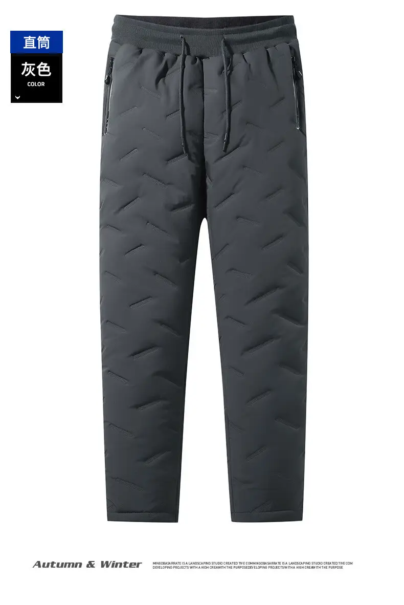 Winter Fleece Lined Men's Black Trousers — feature 18