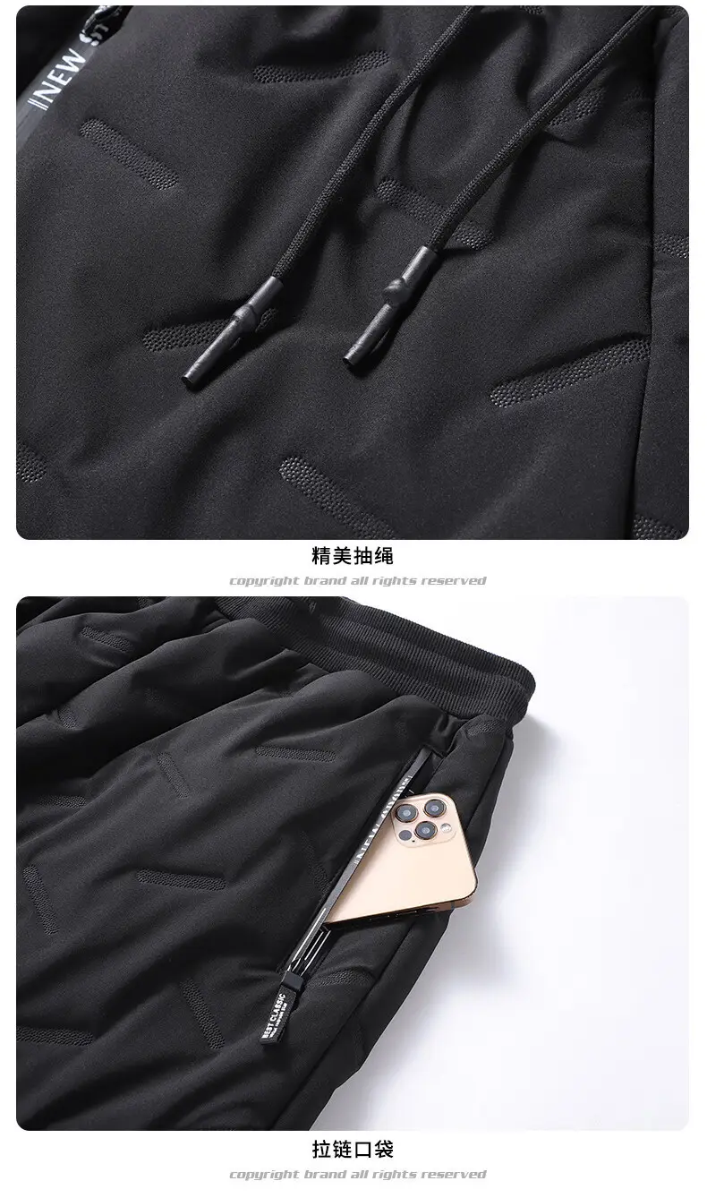 Winter Fleece Lined Men's Black Trousers — feature 20