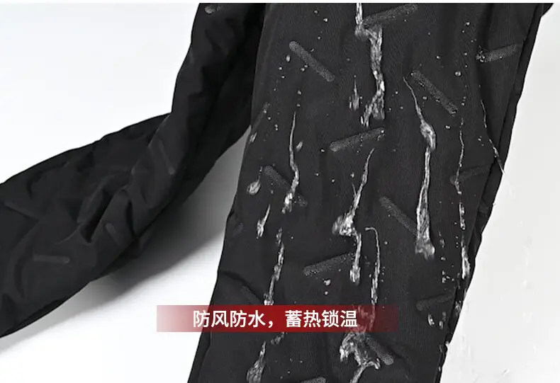 Winter Fleece Lined Men's Black Trousers — feature 8