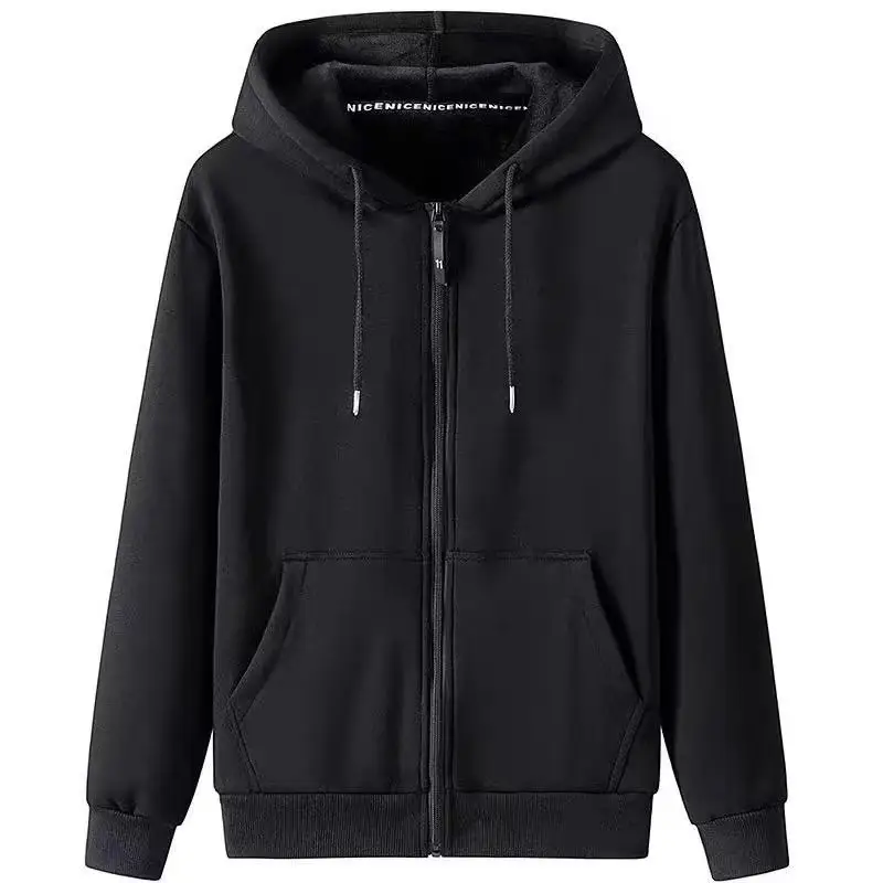 Men Camouflage Hoodie Black Plus Size Long Sleeve - Image 2