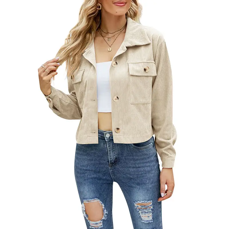 Women's Pink Long Sleeve Casual Jacket with Denim Jeans