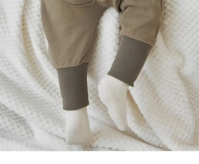 Niduo Bear Light Blue Cotton Pads Pants for Boys — feature 12