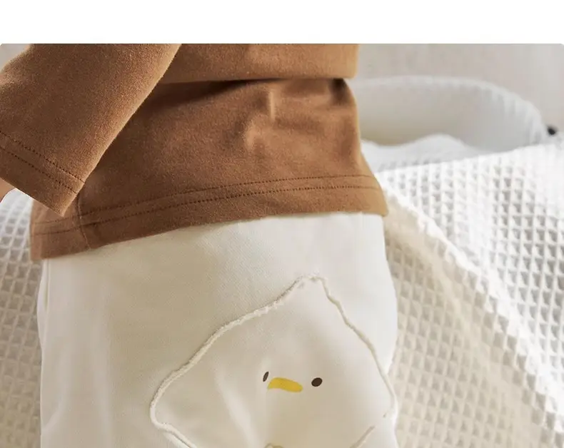 Niduo Bear Light Blue Cotton Pads Pants for Boys — feature 16
