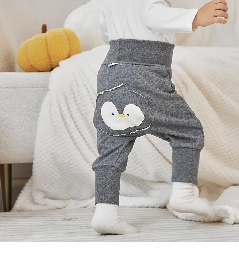 Niduo Bear Light Blue Cotton Pads Pants for Boys — feature 21