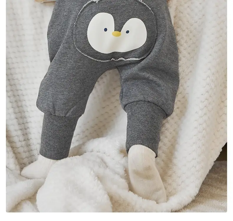 Niduo Bear Light Blue Cotton Pads Pants for Boys — feature 23