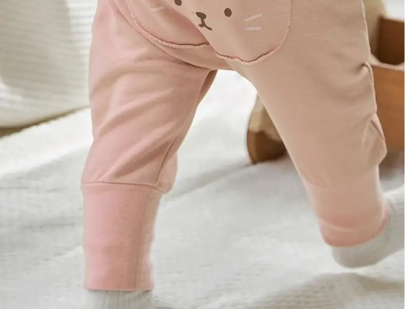 Niduo Bear Light Blue Cotton Pads Pants for Boys — feature 28
