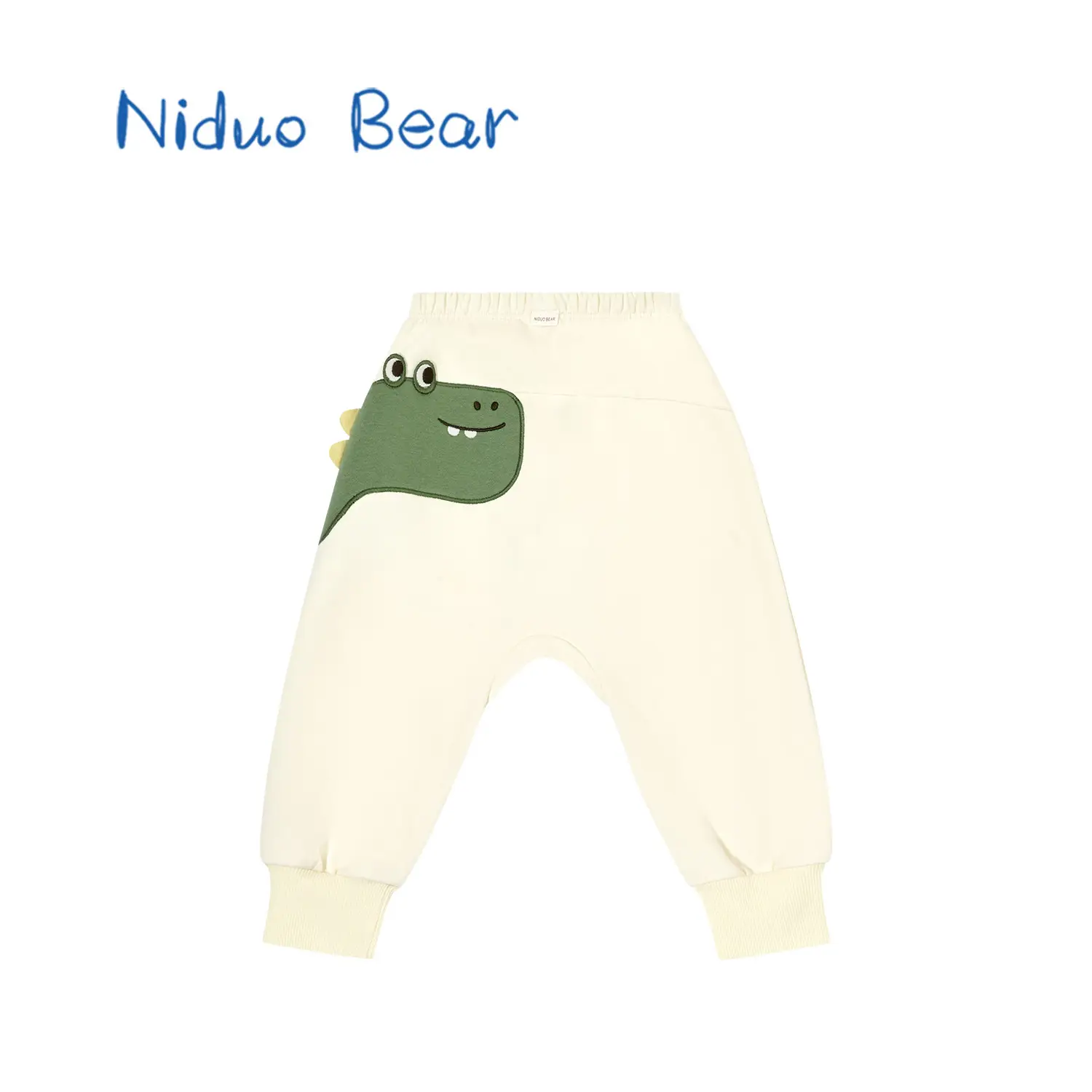 Niduo Bear Light Blue Cotton Pads Pants for Boys - Image 13