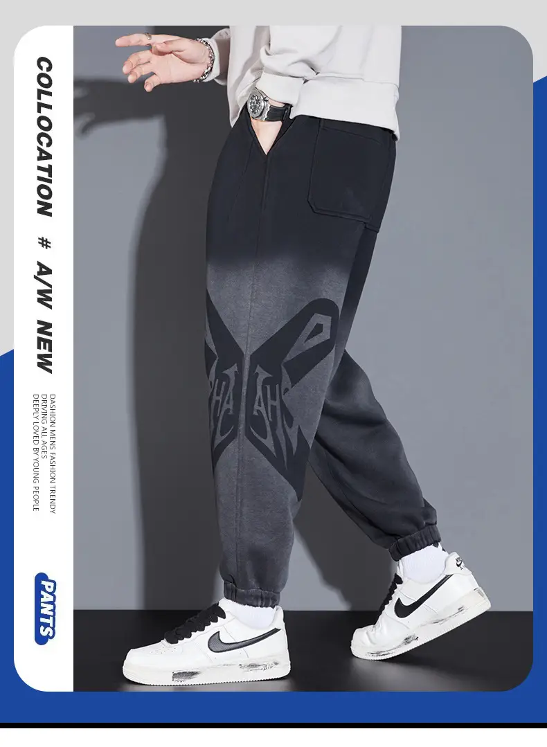 2025 Men Gradient Sweatpants Spring Autumn Plus Size — feature 1