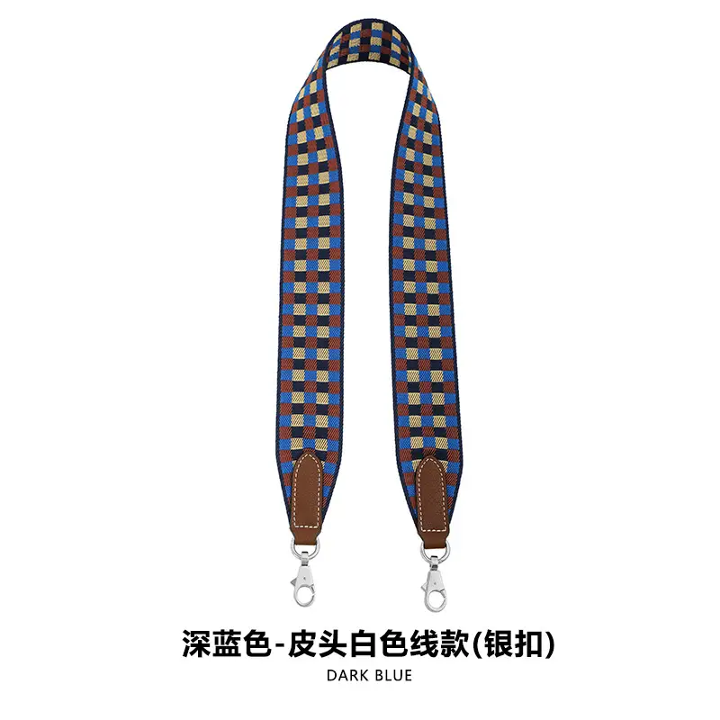Ma Huangshi Ribbon Bag Belt Shoulder Crossbody Dark Blue K Loop