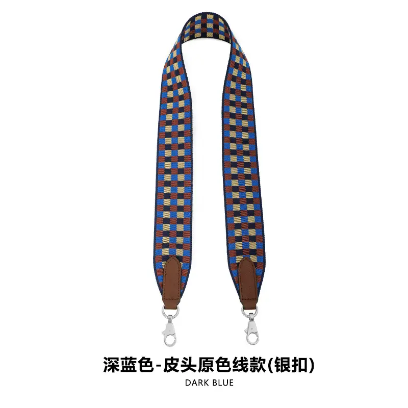 Ma Huangshi Ribbon Bag Belt Shoulder Crossbody Dark Blue K Loop