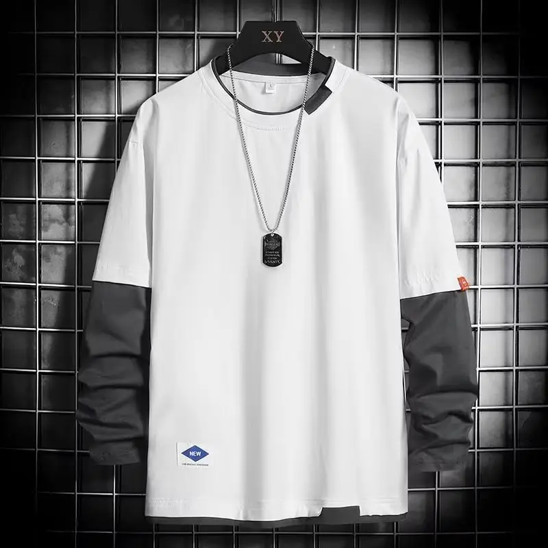 Men's Cream Sweatshirt with Long Sleeve & Neck Band