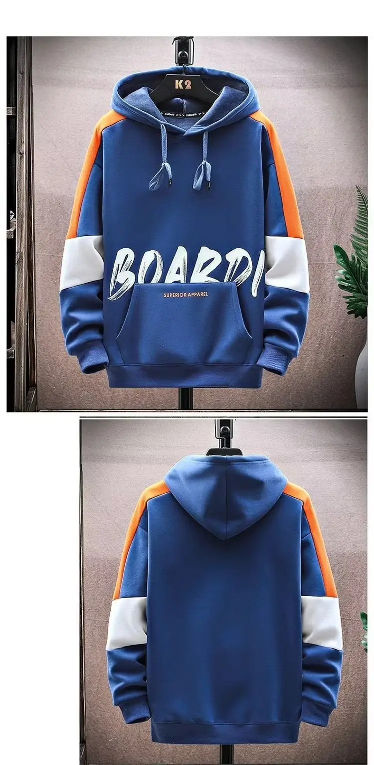 Men Fleece Hoodie White 1970s Print — feature 12