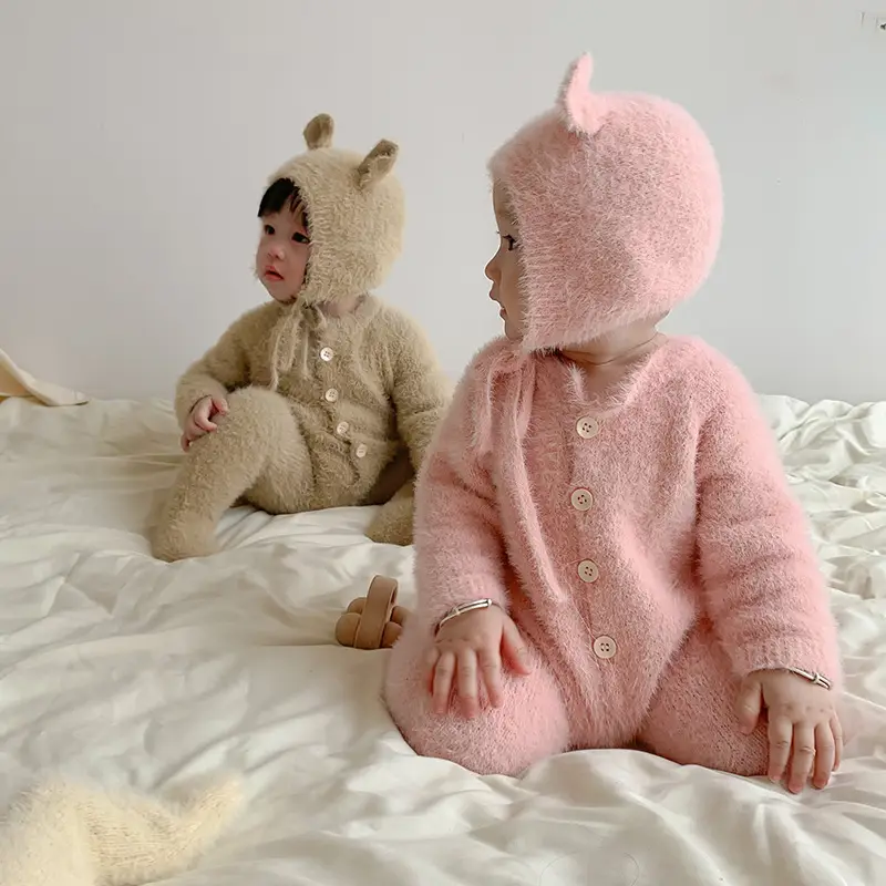 Baby Super Cute Jumpsuit Hat 0-2Yr Autumn Climbing Clothes - Image 10