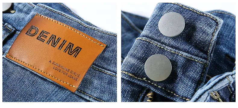 Women Cropped Split Cigarette Pants Blue Warm — feature 9
