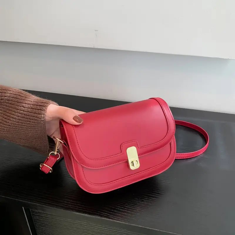 Black Textured Shoulder Bag for Women 2022 - Image 8
