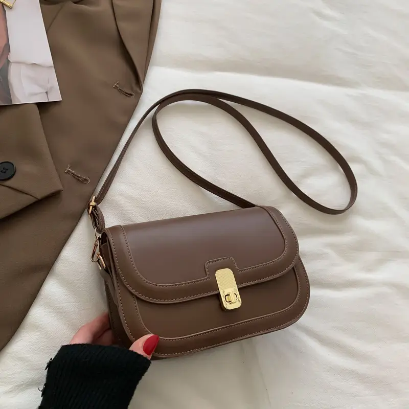 Black Textured Shoulder Bag for Women 2022 - Image 3