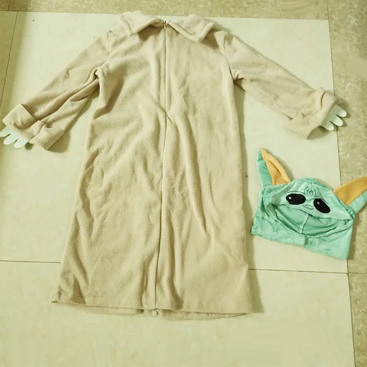 Yoda Star Wars Kids Hooded Vest & Gloves Set - Image 4