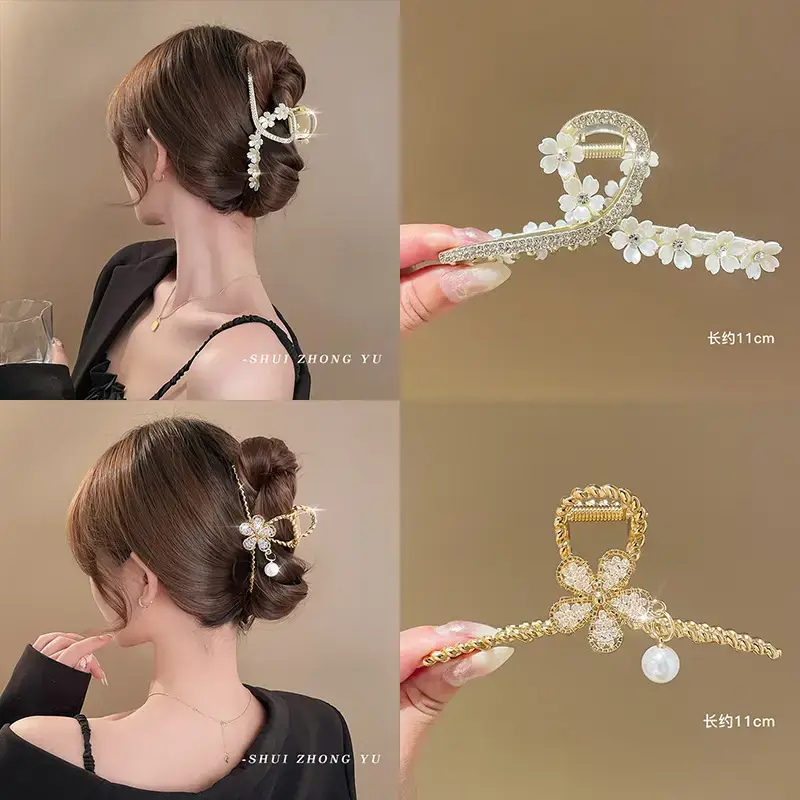 Elegant Pearl Hair Clips Set of 6 - Image 31