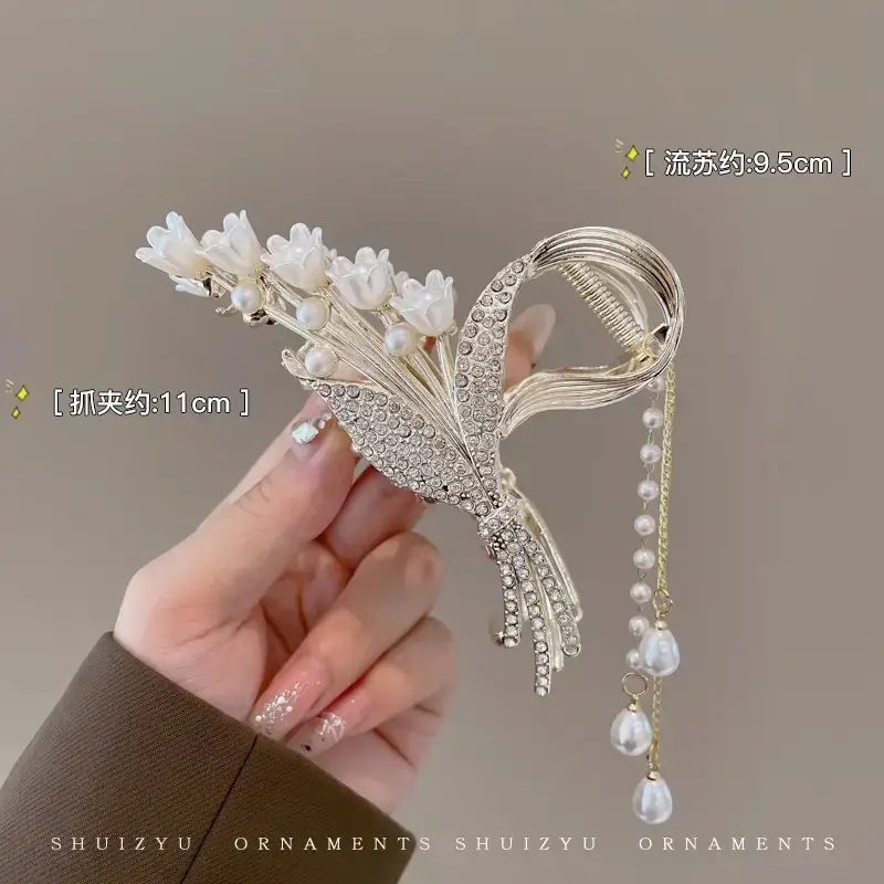 Elegant Pearl Hair Clips Set of 6 - Image 27