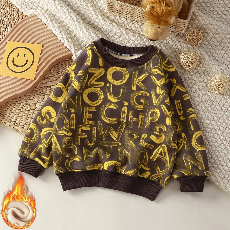 2022 Korean Style Kids Sweatshirt Grey Pink Polka Dot Medium Large - Image 3