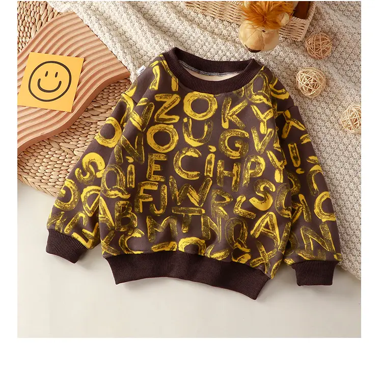 2022 Korean Style Kids Sweatshirt Grey Pink Polka Dot Medium Large β feature 13