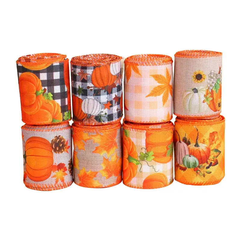Cangyan Cross-border Thanksgiving Ribbon Pumpkin Truck Gift Wrap