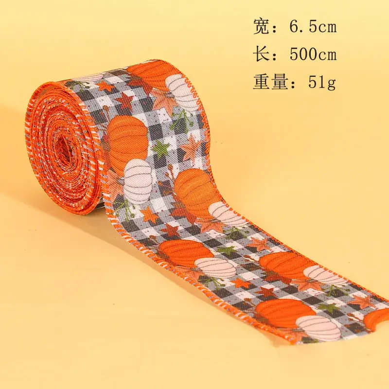 Cangyan Cross-border Thanksgiving Ribbon Pumpkin Truck Gift Wrap