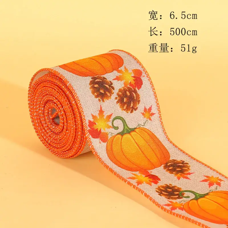 Cangyan Cross-border Thanksgiving Ribbon Pumpkin Truck Gift Wrap