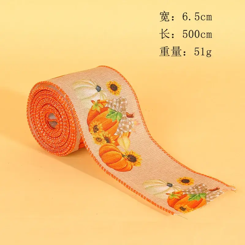 Cangyan Cross-border Thanksgiving Ribbon Pumpkin Truck Gift Wrap